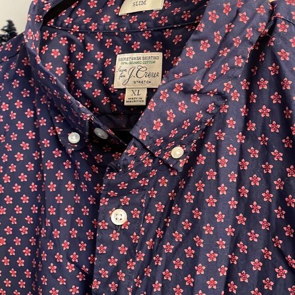 XL J Crew Slim Fit Short Sleeve Button Down - Picture 2 of 2